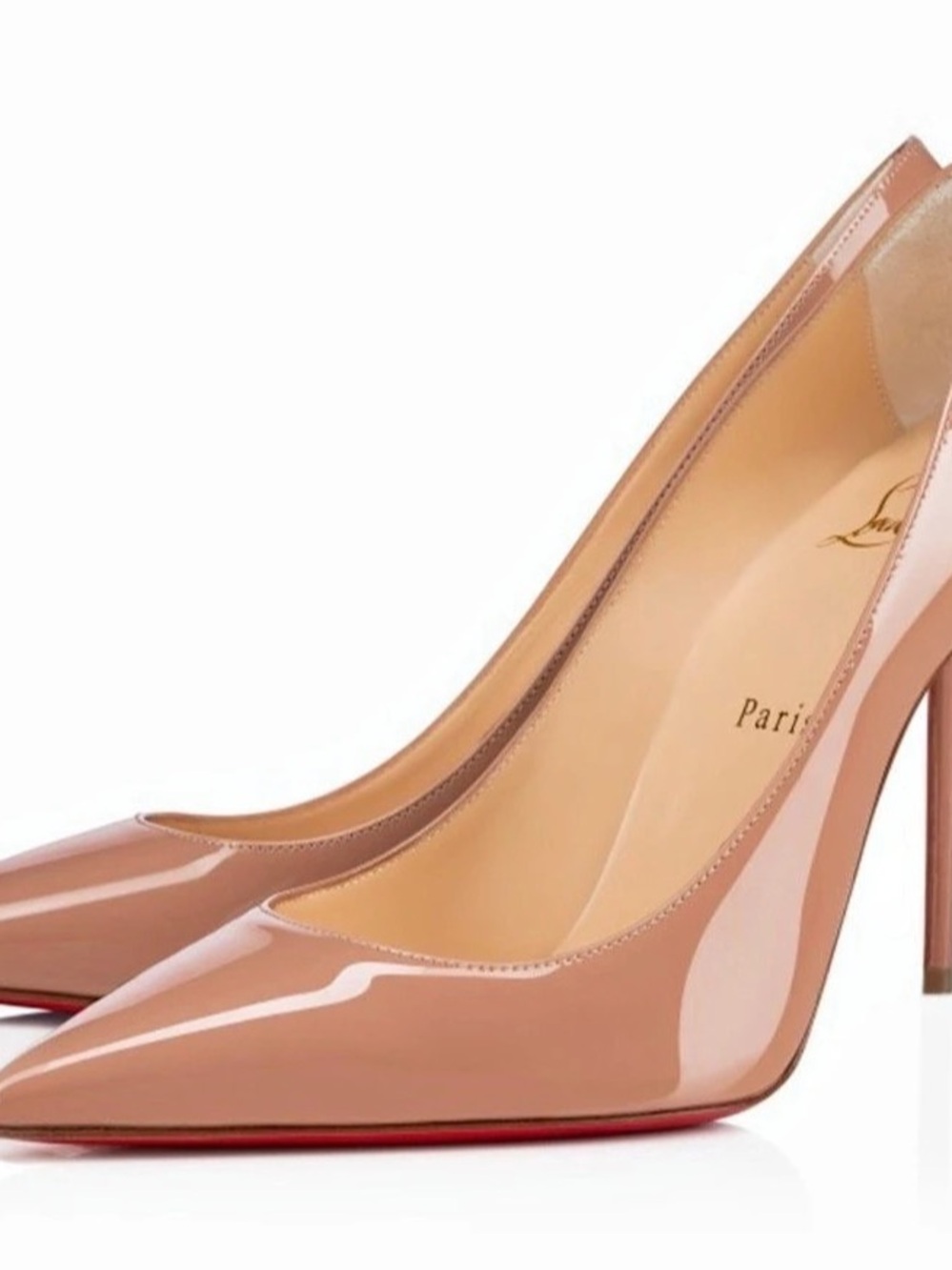 Christian Louboutin Decollete 554 100 Patent Heels Brown EU 39.5 - Picture 8 of 8